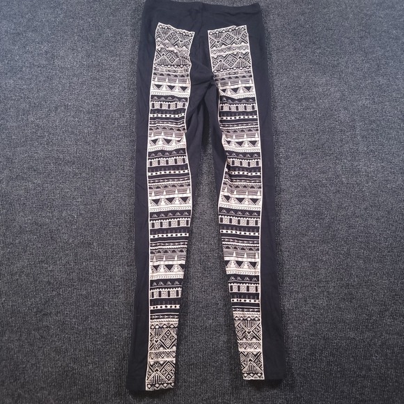 In Vein Women's Tribal Print Leggings Black White Size Small Cotton Stretch‎ - Picture 9 of 12